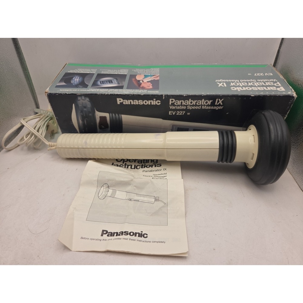 Panasonic Panabrator IX Model EV227 Adjustable Massager W/ Box WORKS - SEE NOTES